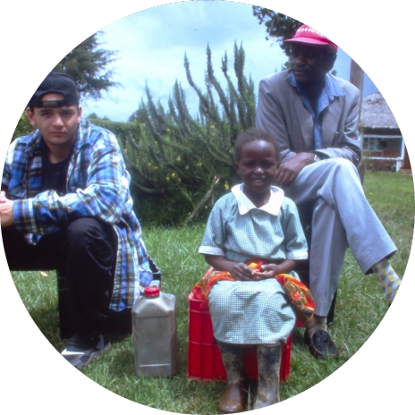 Jason Baldes on a childhood trip to Africa.